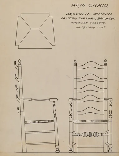 Armchair by Frank Wenger, index of american design, 1937