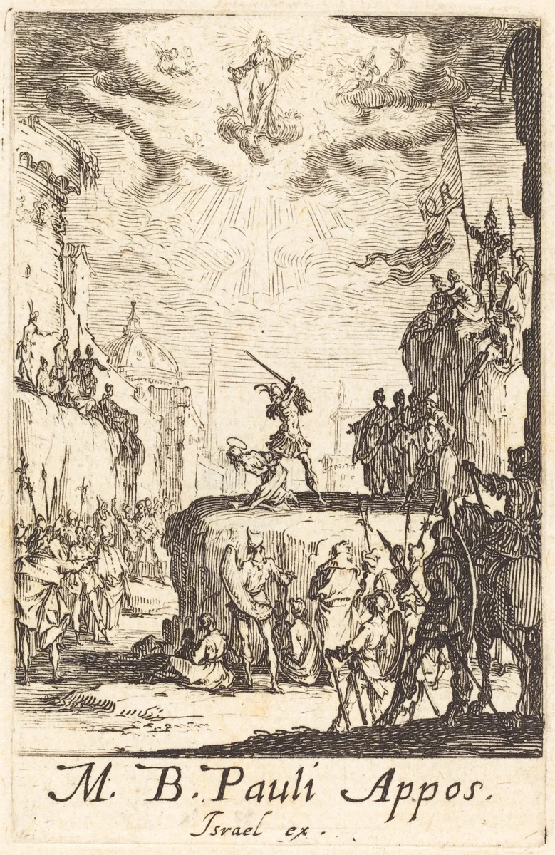 The Martyrdom of Saint Paul by Jacques Callot, print, 1634-1635