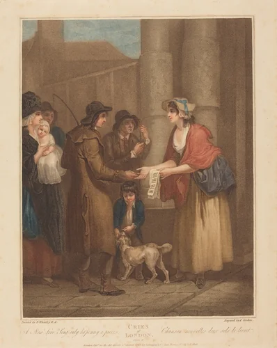 A New Love Song Only a Ha'Penny a Piece by Anthony Cardon; Francis Wheatley, print, 1796