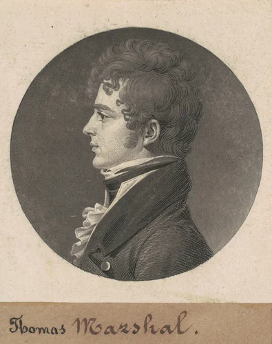 Thomas Marshall by Charles B. J. Févret de Saint-Mémin, print, 1808