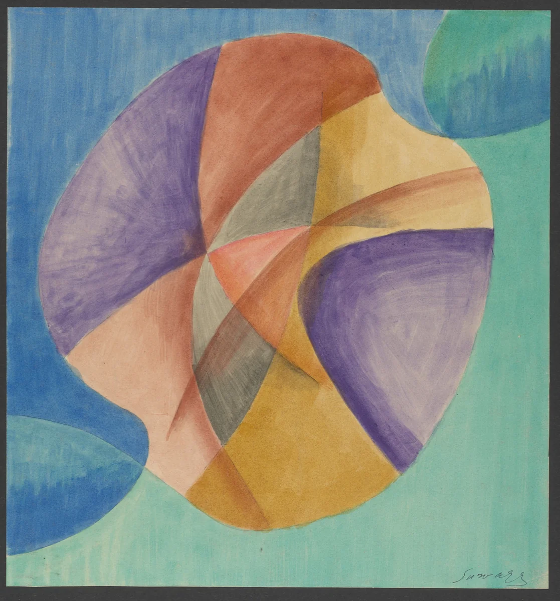 Colored Rhythm: Study for the Film by Léopold Survage, drawing, 1913