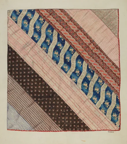 Quilt: Reverse Side by Joseph Lubrano, index of american design, 1935-1942