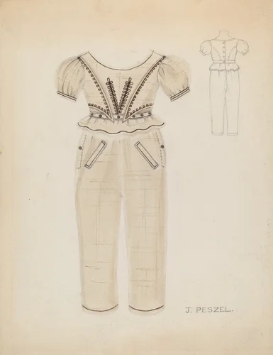 Boy's Suit by Jean Peszel, index of american design, 1936