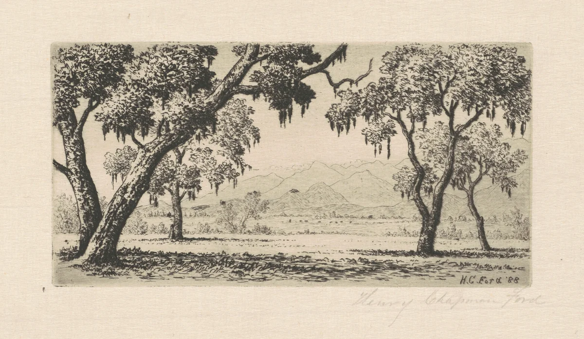 California Landscape by Henry Chapman Ford, print, 1888