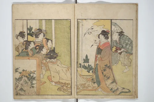 Picture Book on Flowers of the Four Seasons (Ehon shiki no hana) 絵本四季花 by Kitagawa Utamaro (喜多川歌麿), book, 1801