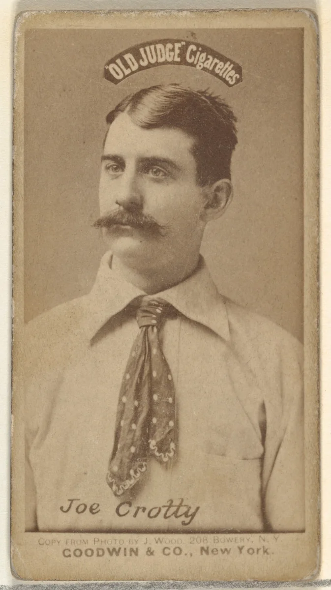 Joseph P. "Joe" Crotty, from the Old Judge series (N172) for Old Judge Cigarettes by Goodwin & Company, photograph, 1887-1890