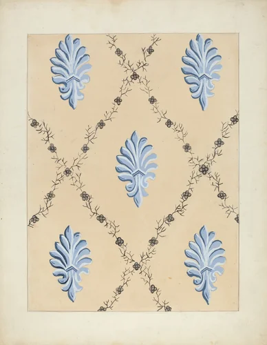 Wallpaper by Paul Farkas, index of american design, 1935-1942
