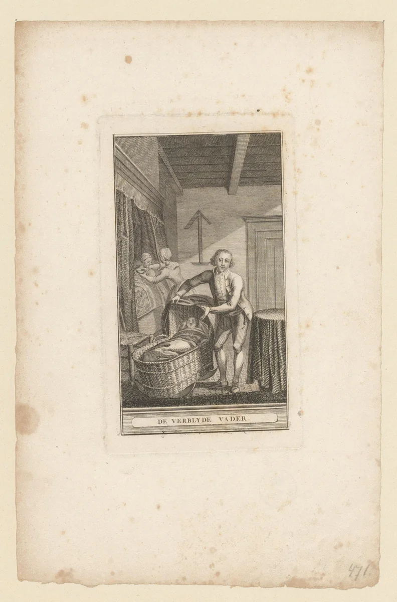 De Verblyde Vader by anonymous, print, 1792