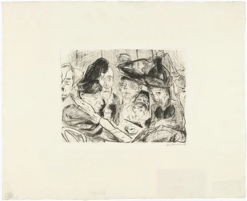 Café (Two Old Women in Foreground) (Café [Im Vordergrund zwei alte Frauen]) by Max Beckmann, print, 1916