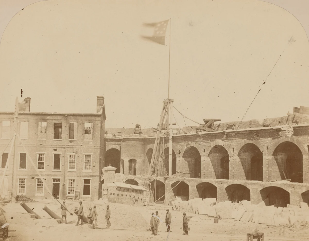 Fort Sumter, Charleston, South Carolina by George S. Cook, photograph, 1861