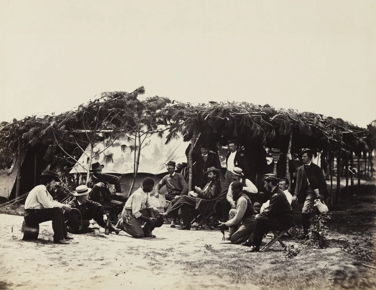 A Fancy Group, in front of Petersburg by Alexander Gardner, photograph, 1864