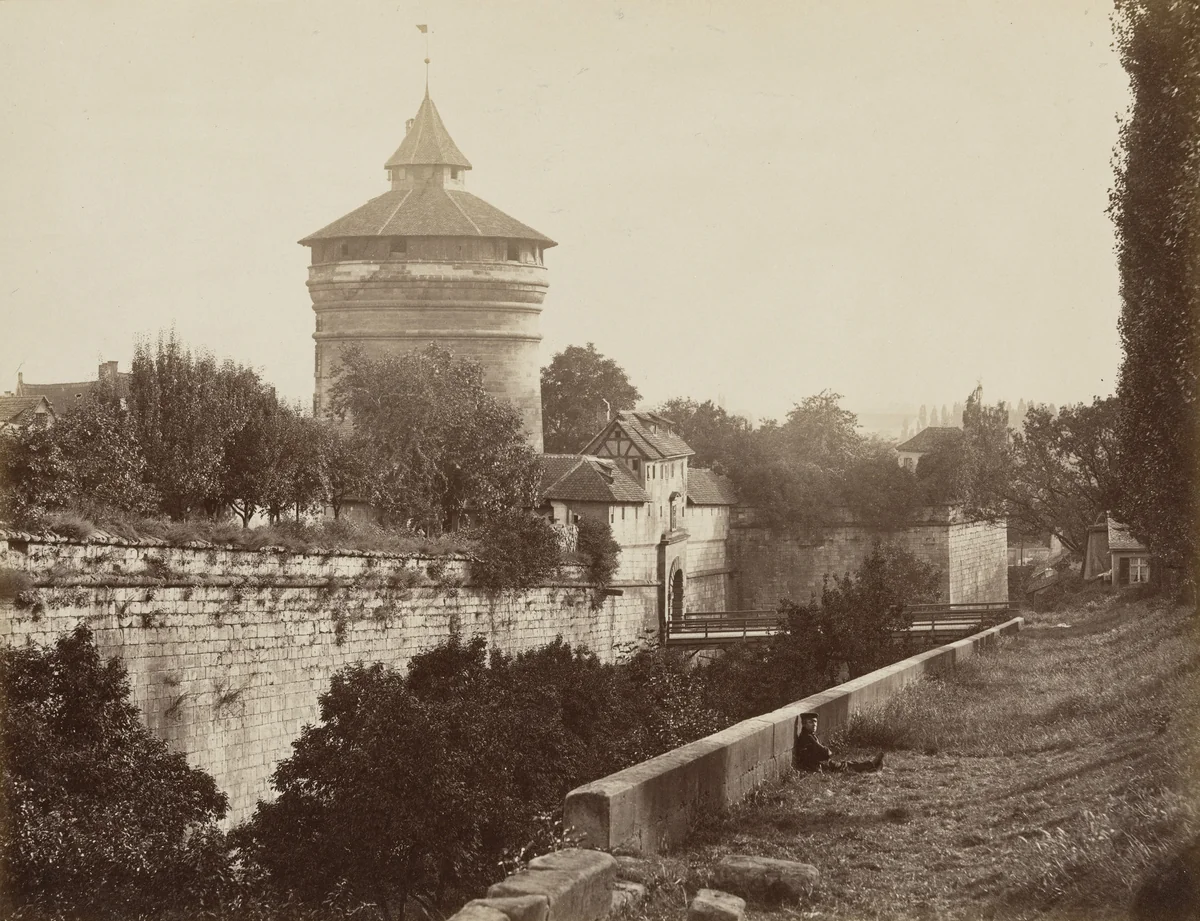Neuen Gate, Nuremberg by Johann Hahn, photograph, 1871
