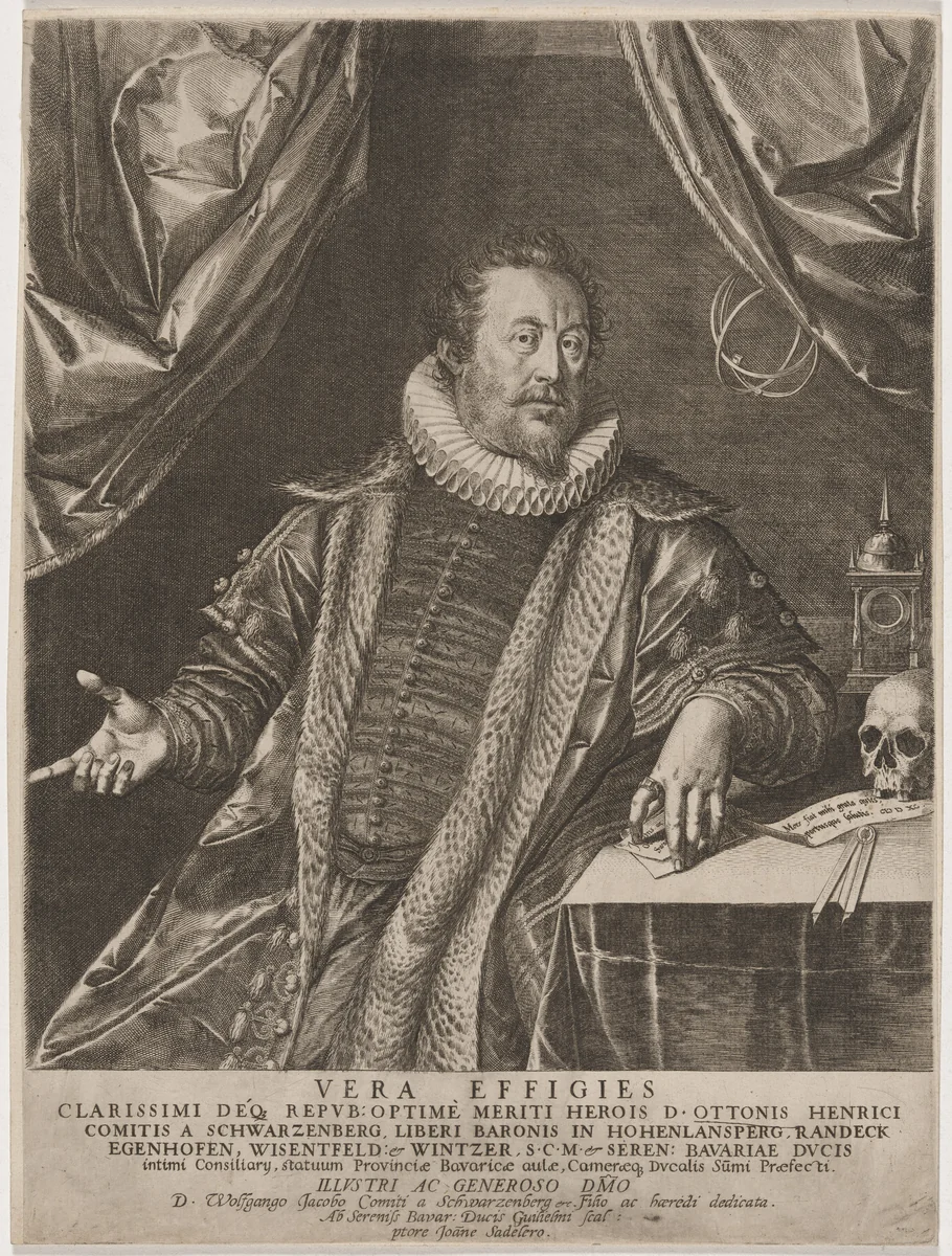 Otto Henry, Count of Schwarzenberg by Jan Sadeler, print, 1550-1600