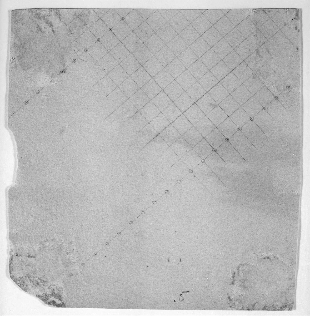 Grid (from Sketchbook) by James McNeill Whistler, artwork, 1854-1855