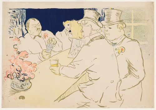 The Irish and American Bar, Rue Royale by Henri de Toulouse-Lautrec, print, 1896