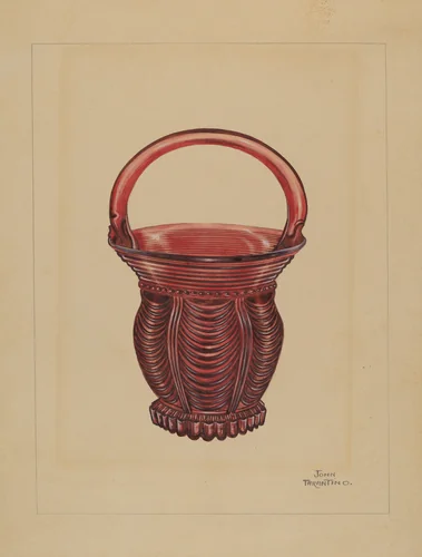 Ornamental Small Basket by John Tarantino, index of american design, 1936