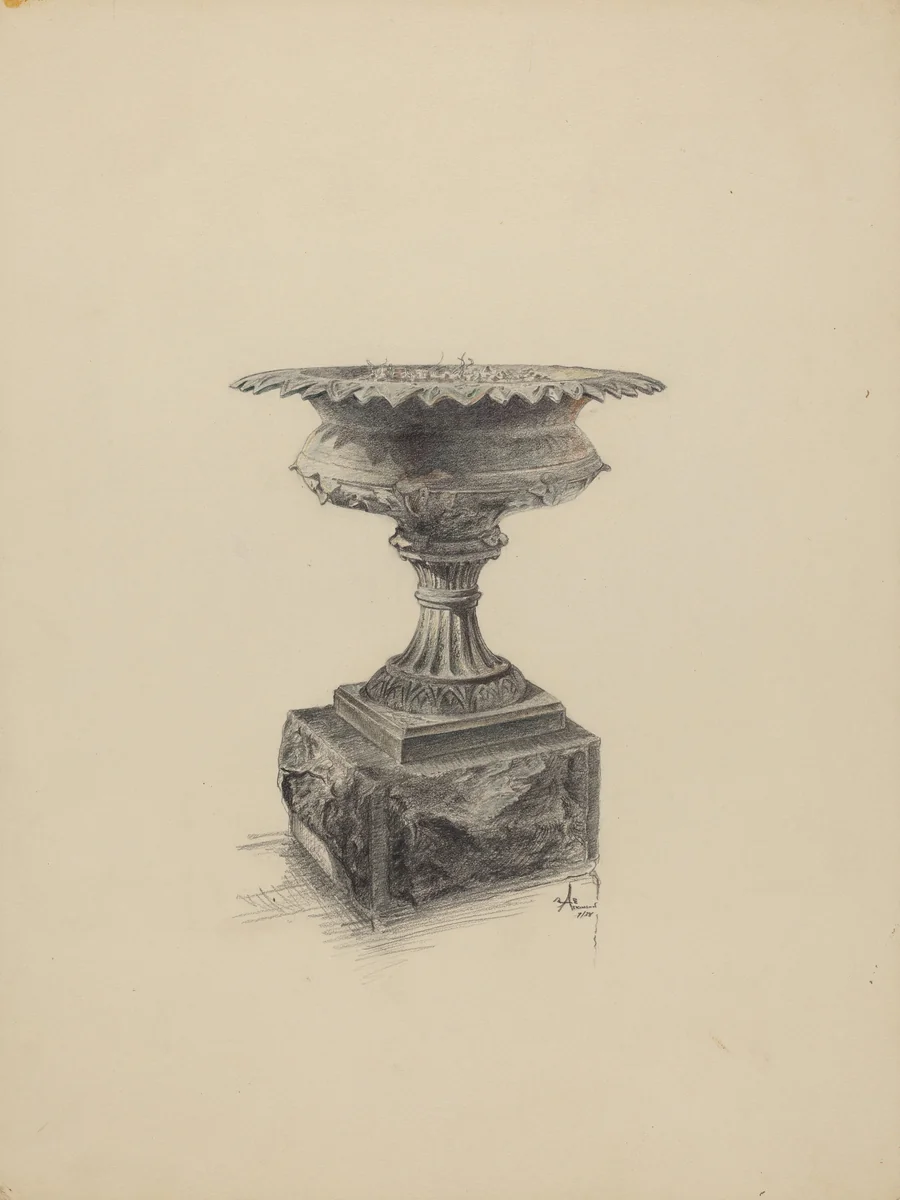 Urn for Flowers by Ralph Atkinson, index of american design, 1938