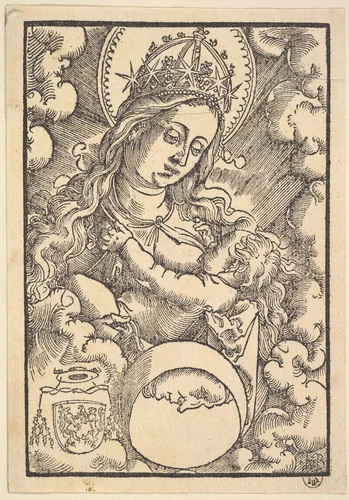 Madonna Lactans, from "Enchiridon Poeticum" by Hans Baldung, print, 1515