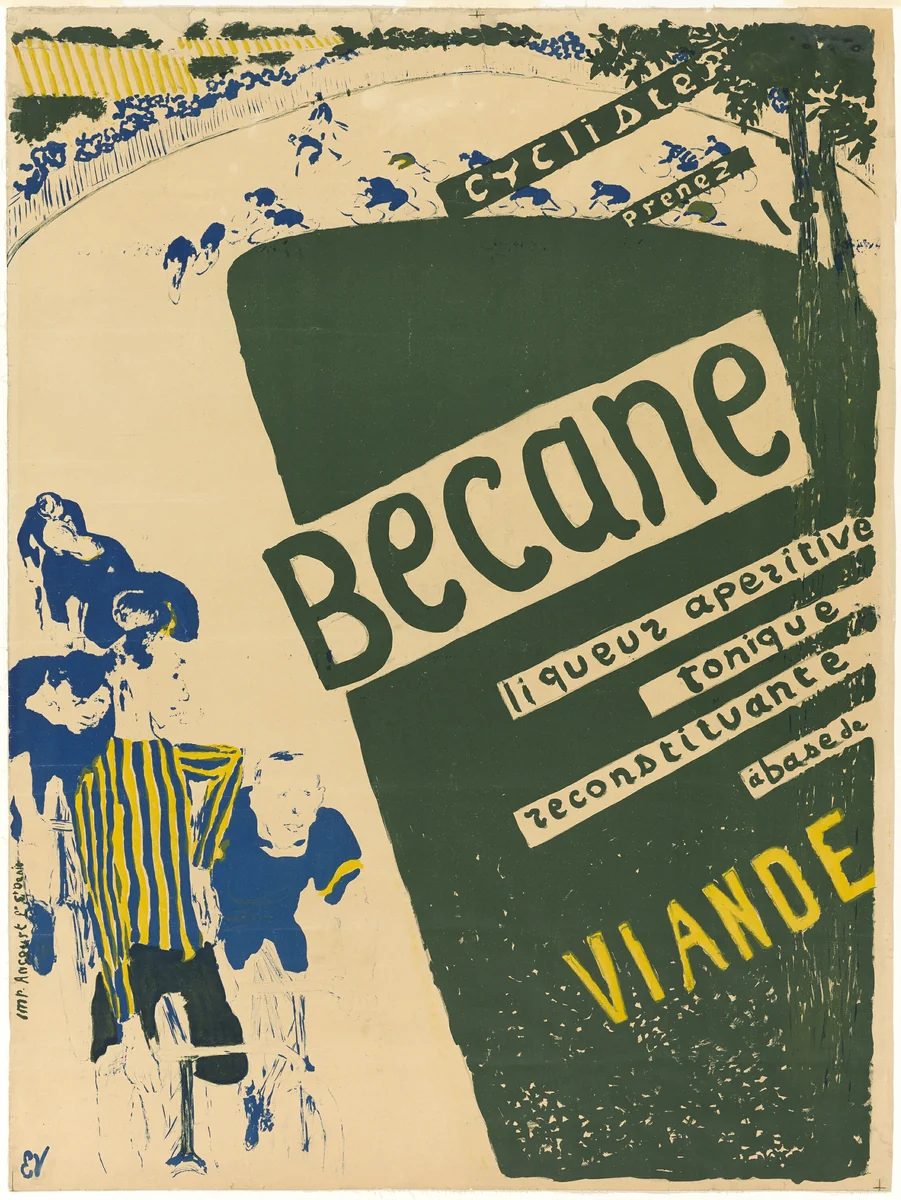 Bicycle by Edouard Jean Vuillard, print, 1889-1899