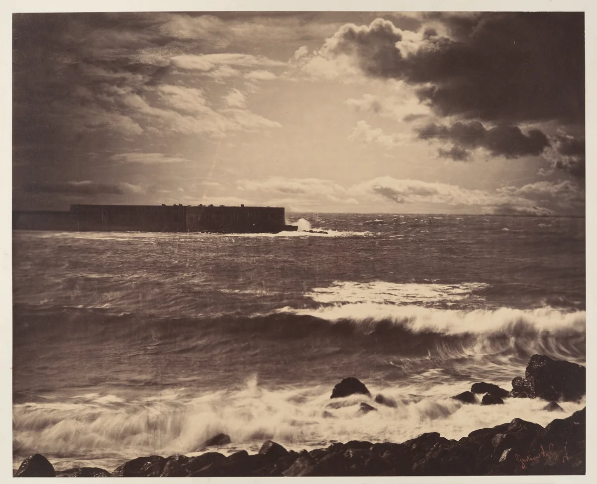 [The Great Wave, Sète] by Gustave Le Gray, photograph, 1857