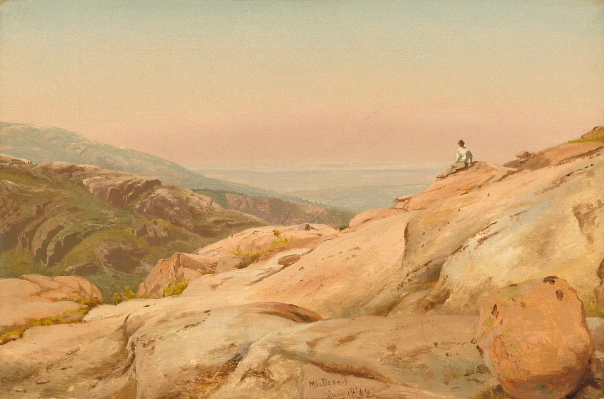 Mount Desert Island, Maine by Jervis McEntee, painting, 1864