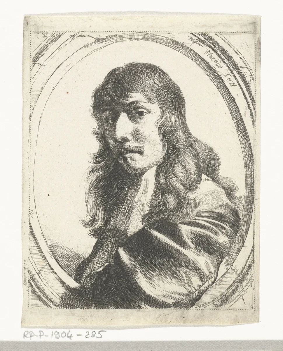 Zelfportret van Nicolae van Helt Stockade by Johannes Arnoldus Boland, print, 1866