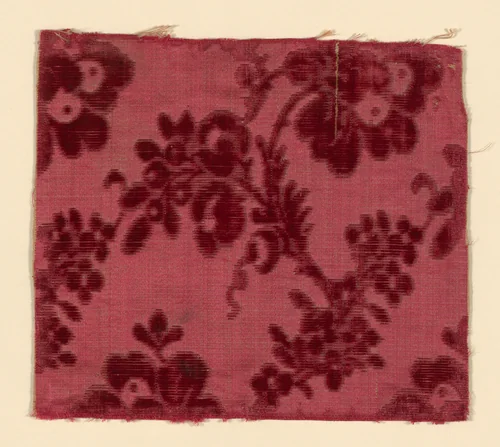 Fragment by Italy, textile, 1750-1800
