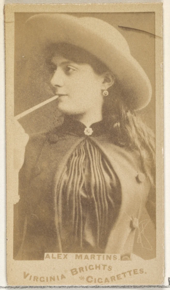 Alex Martins, from the Actors and Actresses series (N45, Type 1) for Virginia Brights Cigarettes by Allen & Ginter, photograph, 1885-1891