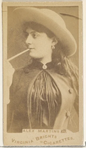 Alex Martins, from the Actors and Actresses series (N45, Type 1) for Virginia Brights Cigarettes by Allen & Ginter, photograph, 1885-1891