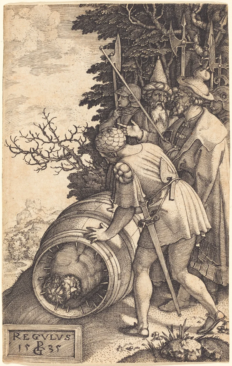 Attilius Regulus by Georg Pencz, print, 1535