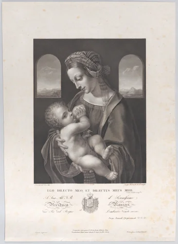 Virgin and Child by Jacopo Bernardi, print, 1825-1835