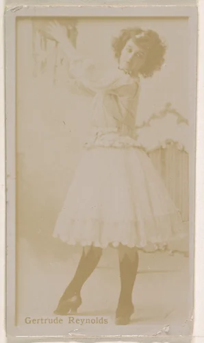 Gertrude Reynolds, from the Actresses series (N245) issued by Kinney Brothers to promote Sweet Caporal Cigarettes by Kinney Brothers Tobacco Company, photograph, 1890