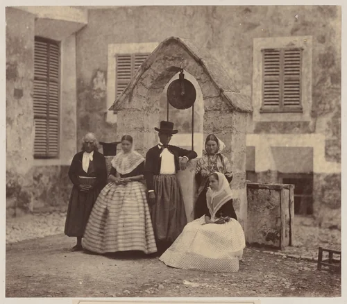 Baleares, Aldeanos de Palma y sus alrrededores by Charles Clifford, photograph, 1860