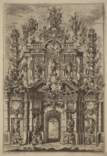 Triumphal Arch for Charles V by Johann Ulrich Kraus
Peter Schubert von Ehrenberg, print, 1725