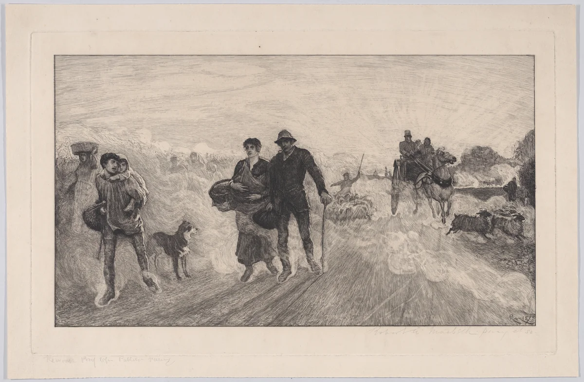 Coming from St. Ives Market by Robert Walker Macbeth, print, 1878