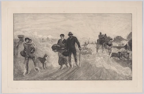 Coming from St. Ives Market by Robert Walker Macbeth, print, 1878