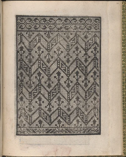 Ornamento delle belle & virtuose donne, page 20 (recto) by Matteo Pagano, book, 1554