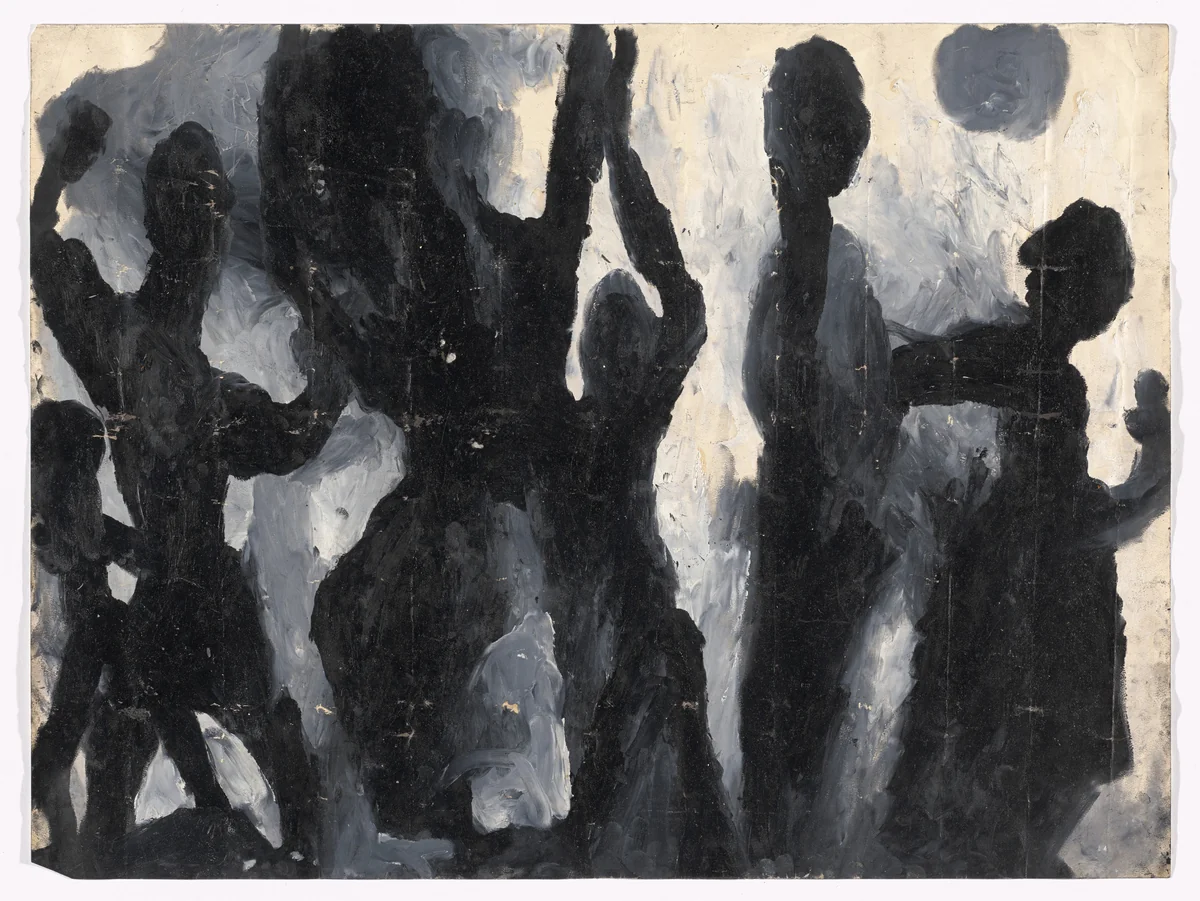 The Sun is Blackened (Le Soleil se noircit) by Louis Soutter, drawing, 1939