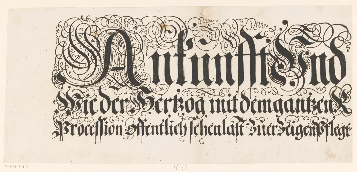 Titel van de Festa della Sensa (eerste gedeelte) by Jost Amman, print, 1697