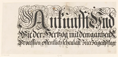 Titel van de Festa della Sensa (eerste gedeelte) by Jost Amman, print, 1697