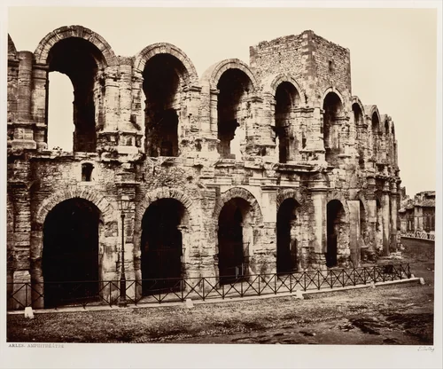 Arles, Amphithéâtre by Edouard Baldus, photograph, 1858-1860