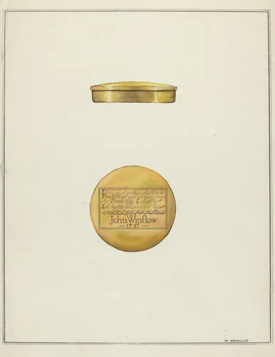 Snuff Box by Madeline Arnold, index of american design, 1936