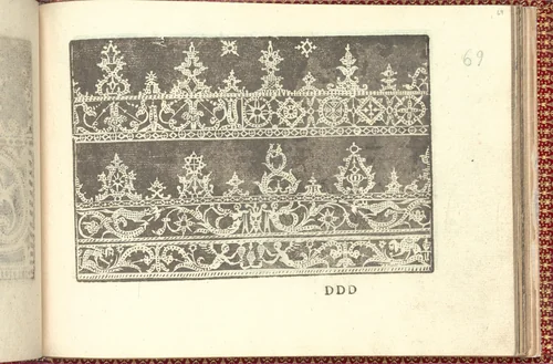 Corona delle Nobili et Virtuose Donne: Libro I-IV, page 69 (recto) by Cesare Vecellio, book, 1601