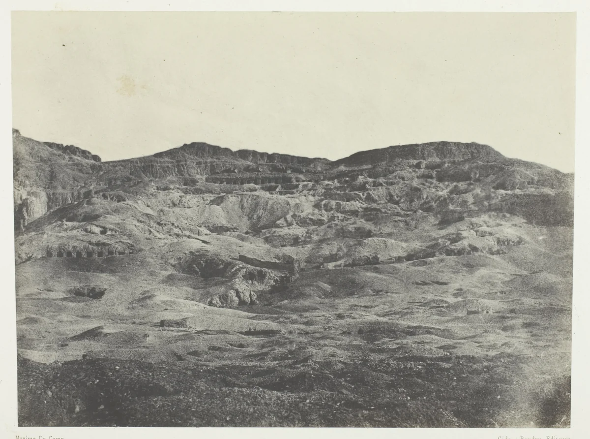 Gournah, Nécropole de Thèbes; Thèbes, plate 60 from the album "Egypte, Nubie, Palestine et Syrie" (1852) by Maxime Du Camp, photograph, 1849-1851