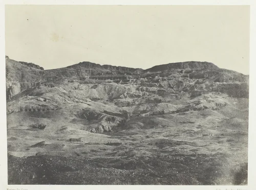 Gournah, Nécropole de Thèbes; Thèbes, plate 60 from the album "Egypte, Nubie, Palestine et Syrie" (1852) by Maxime Du Camp, photograph, 1849-1851