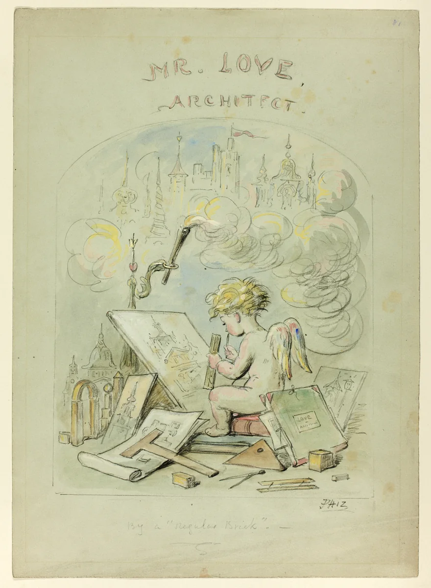 Mr. Love, Architect by Hablot Knight Browne, painting, 1835-1882