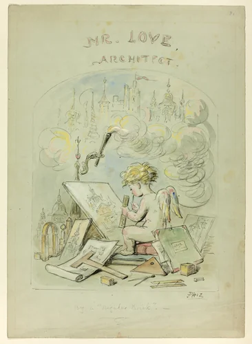 Mr. Love, Architect by Hablot Knight Browne, painting, 1835-1882