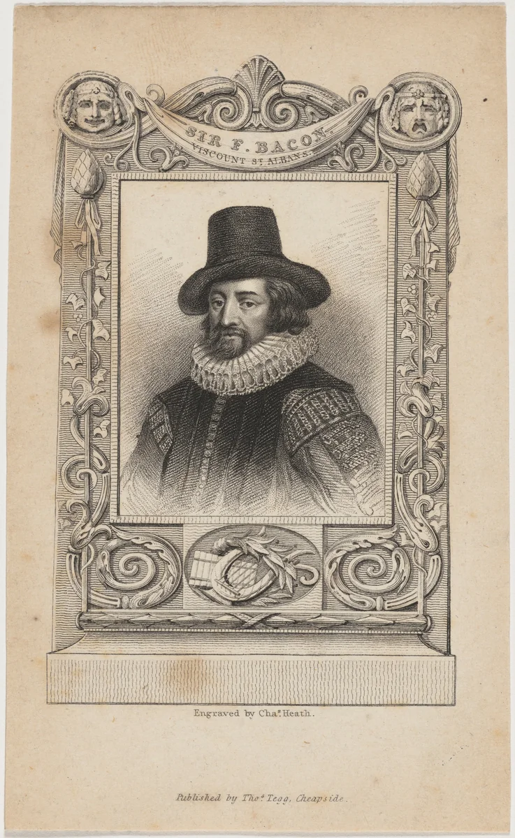 Sir Francis Bacon by Charles Heath, print, 1784-1848