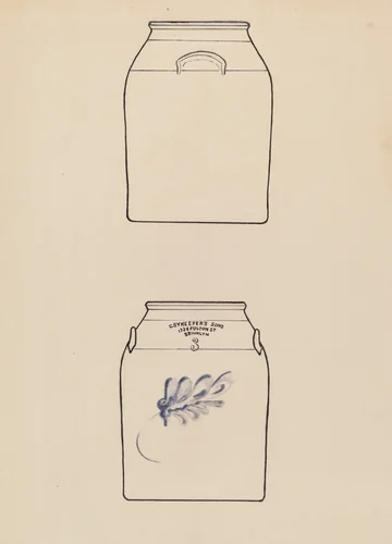 Jar by Nicholas Amantea, index of american design, 1939