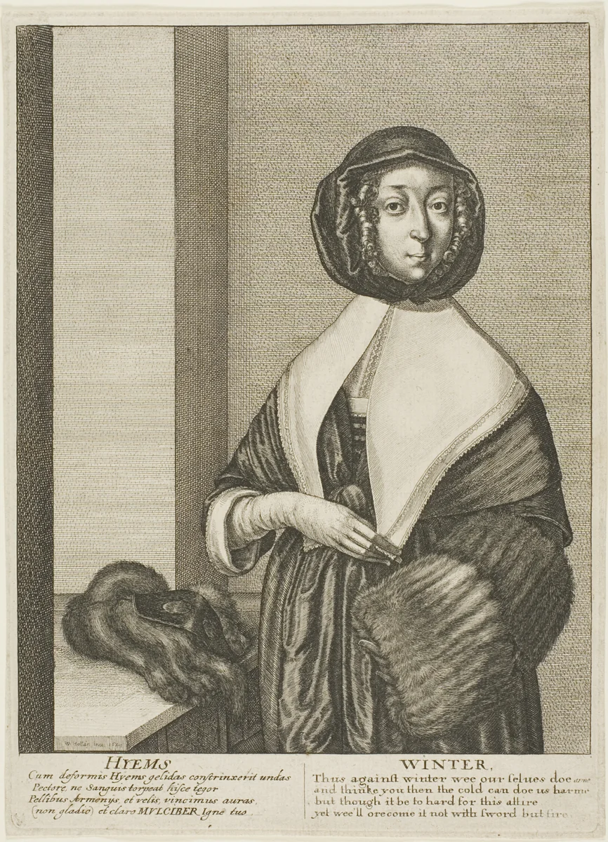 Winter by Wenceslaus Hollar, print, 1641